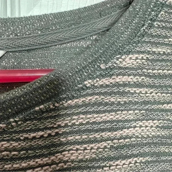 H&M Marled Sweatshirt Pullover Grey & Pink Size  Medium - Picture 5 of 16